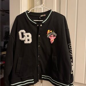 Care Bears Black Jacket with Embroidered Patches